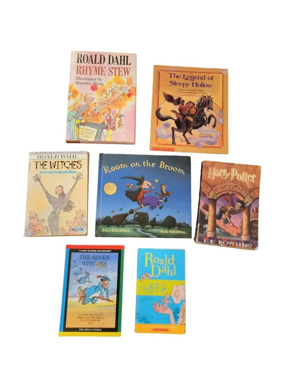Halloween Spooky Book Lot Children Kids School Reading Teacher Room Witch Dahl